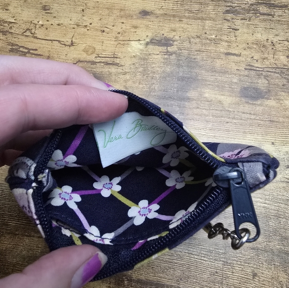 Vera Bradley Floral Blue Coin Purse - Picture 5 of 8